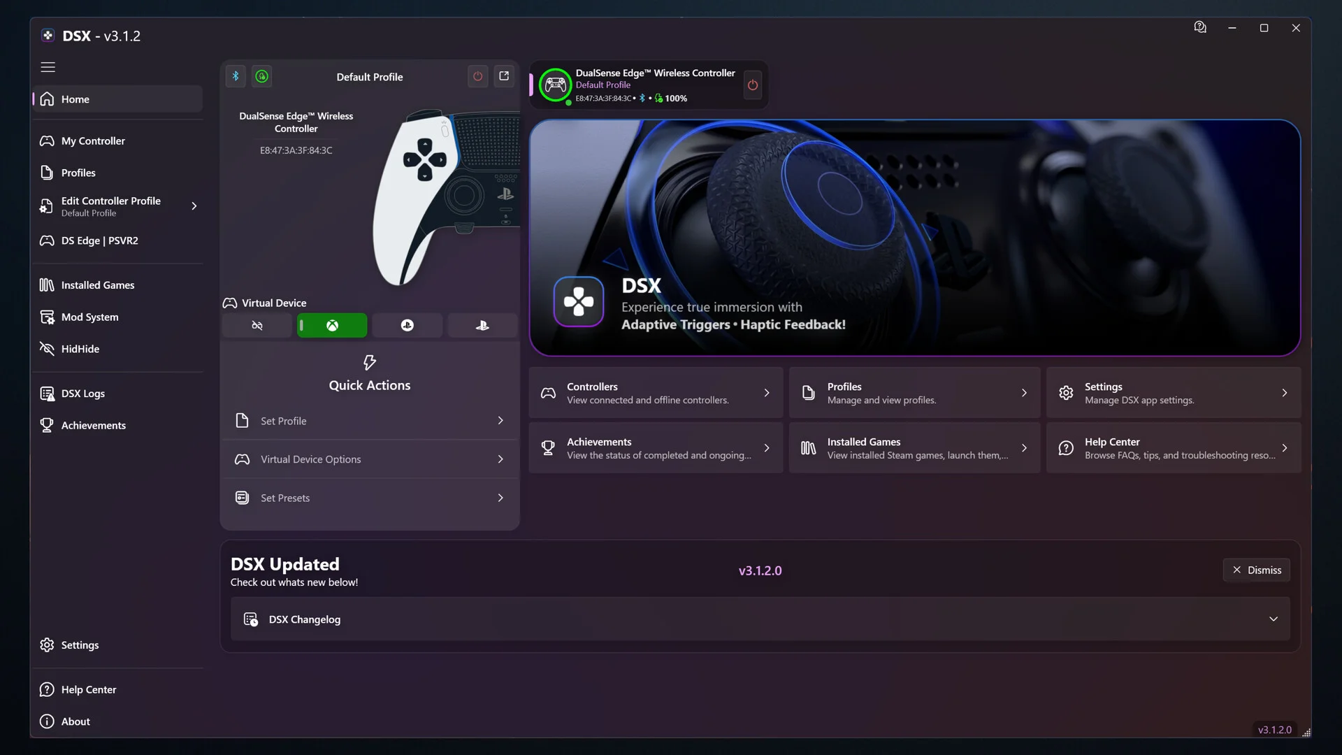 DSX screenshot 1