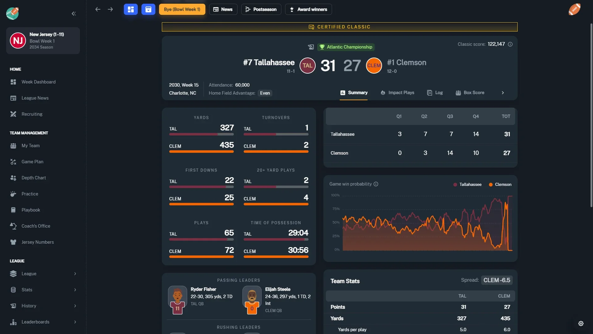 Football Coach: College Dynasty screenshot 14