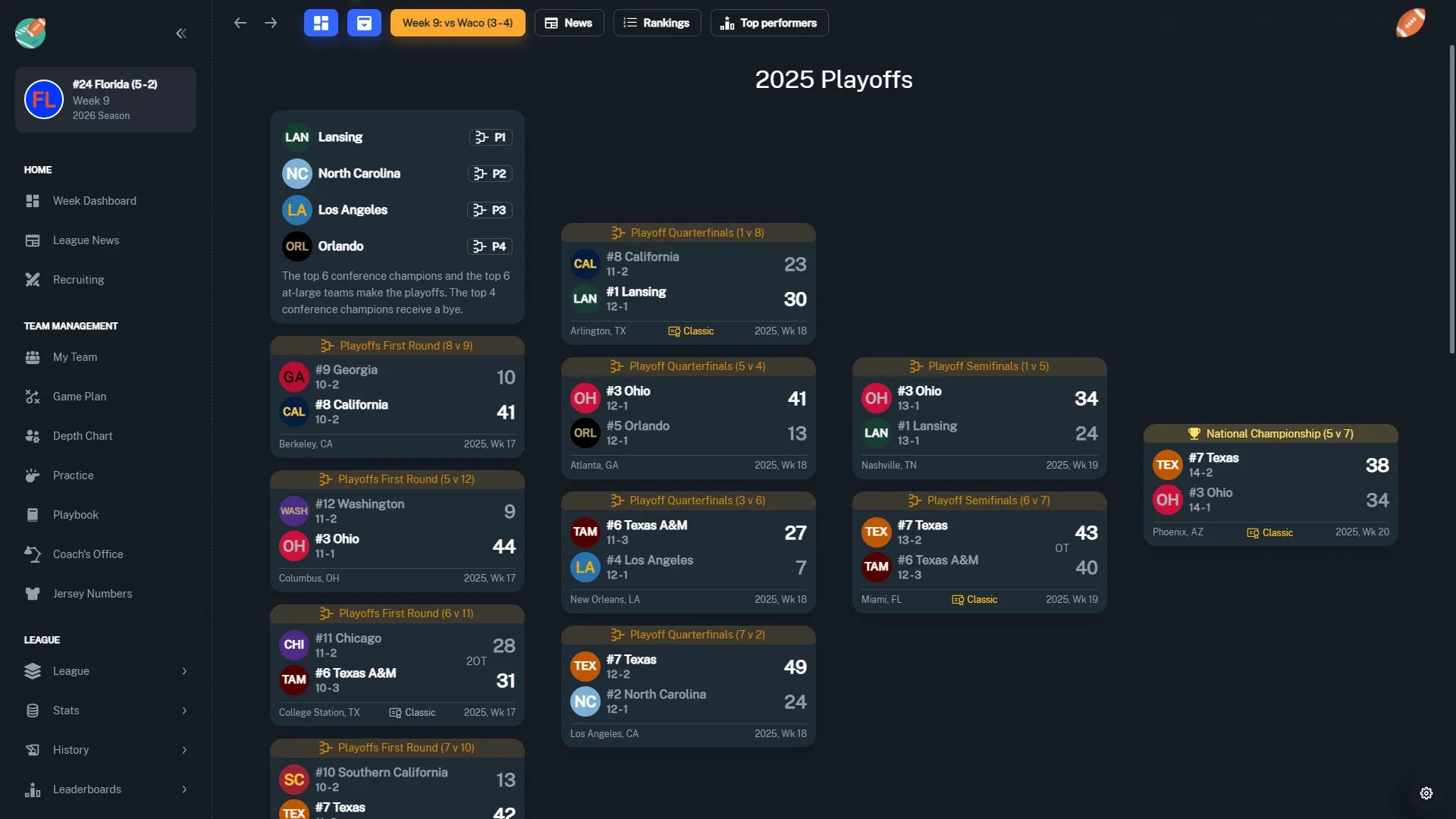 Football Coach: College Dynasty screenshot 23