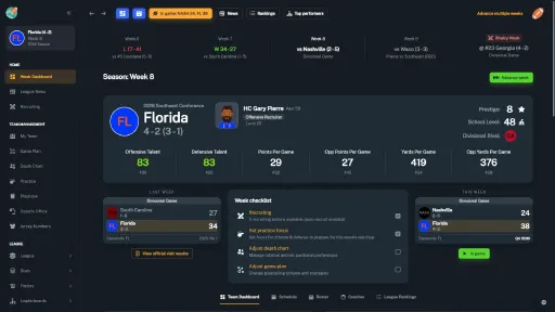 Football Coach: College Dynasty screenshot 4