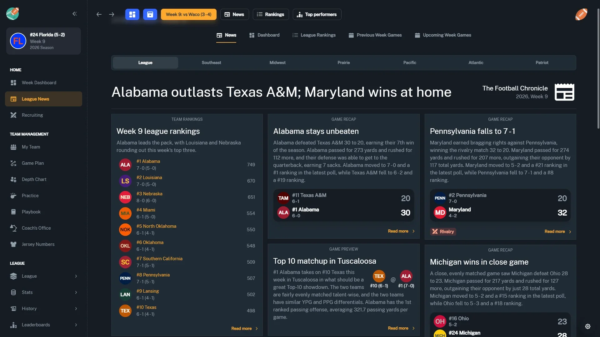 Football Coach: College Dynasty screenshot 6