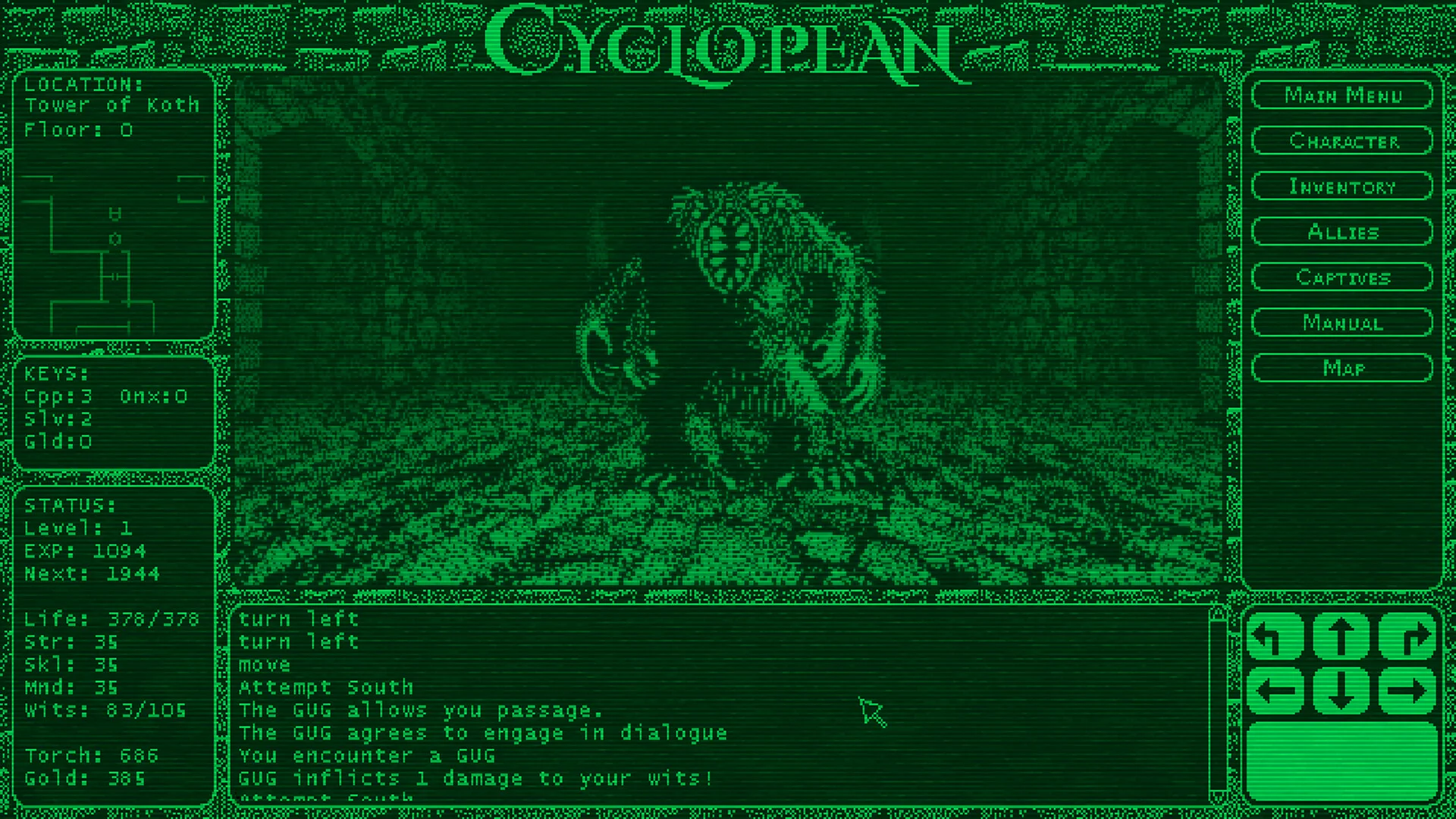 Cyclopean: The Great Abyss screenshot 1