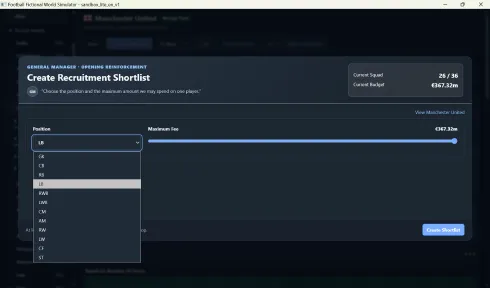 Football Fictional World Simulator screenshot 15
