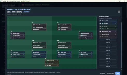 Football Fictional World Simulator screenshot 2