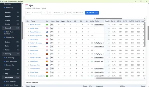 Football Fictional World Simulator screenshot 6