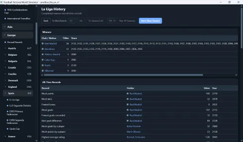 Football Fictional World Simulator screenshot 8