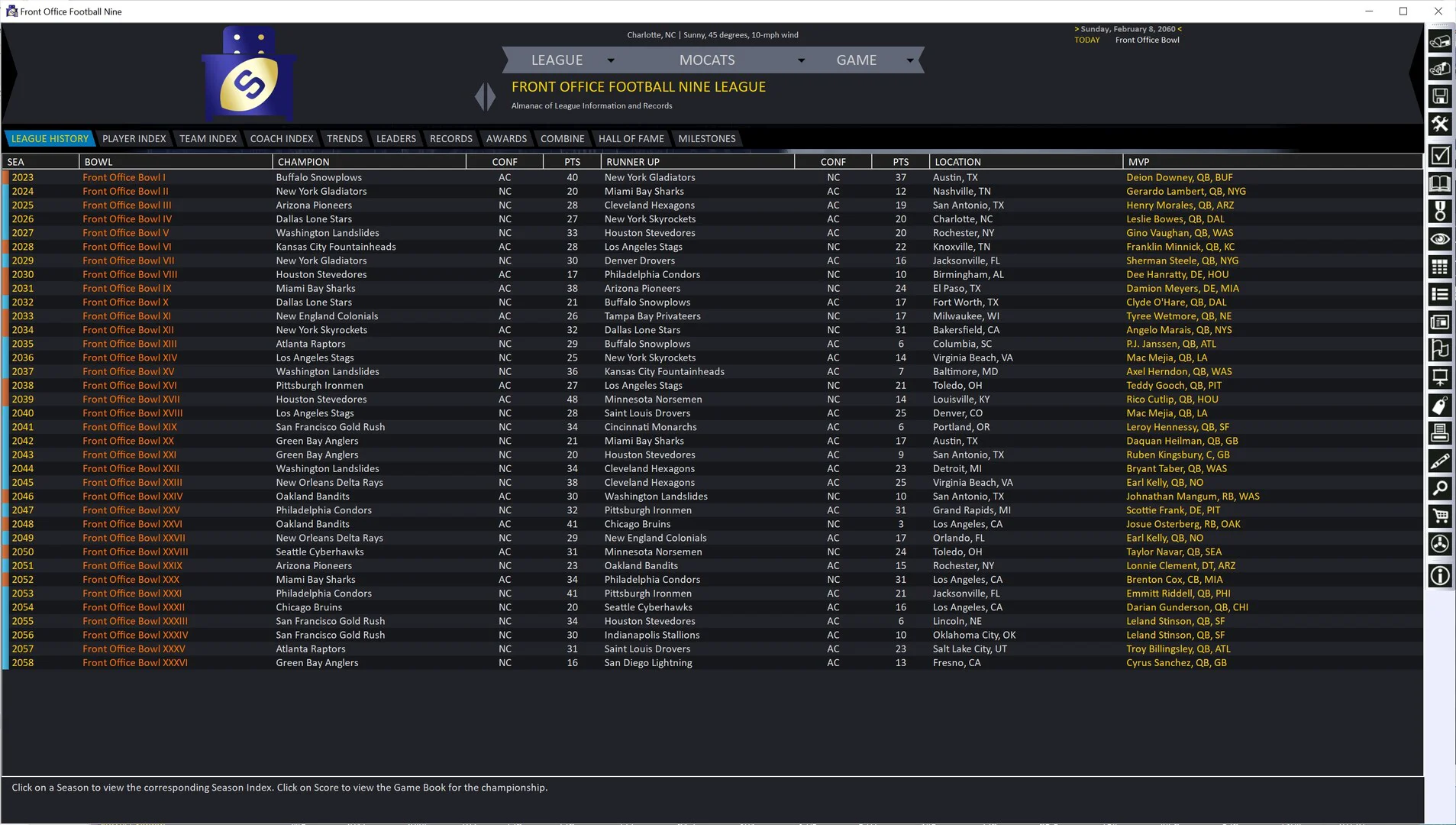 Front Office Football Nine screenshot 2