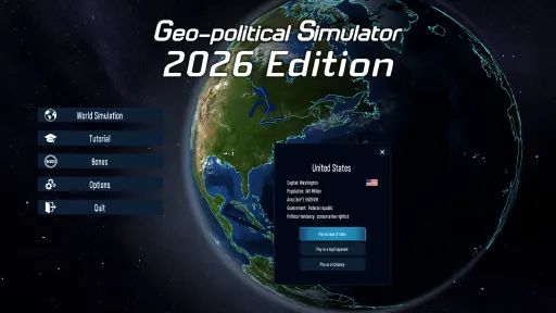 Geo-Political Simulator 2026 Edition screenshot 1