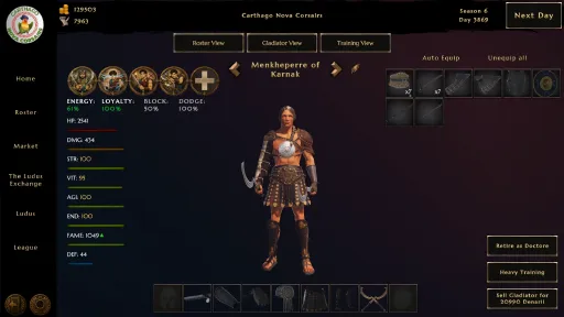Ludus Magnatus: Gladiator Manager Simulator screenshot 8