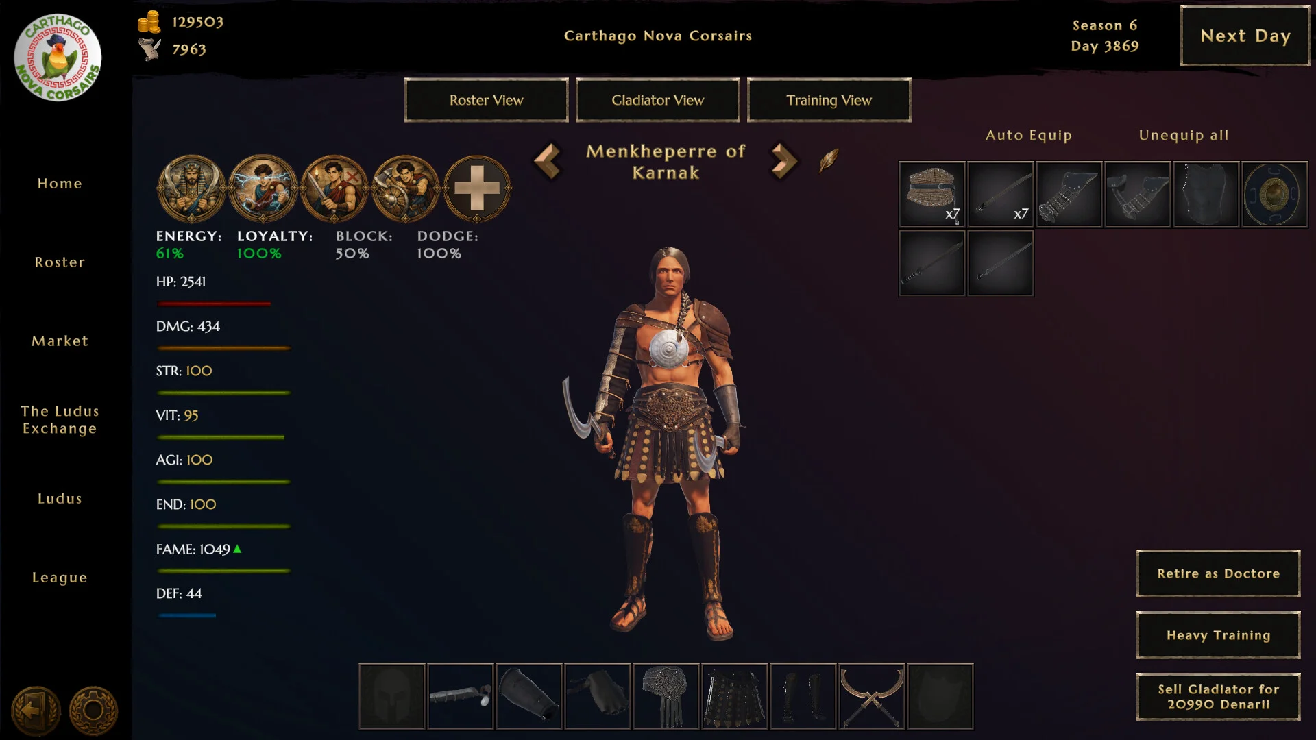 Ludus Magnatus: Gladiator Manager Simulator screenshot 8
