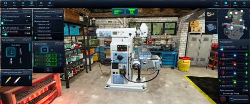 Milling machine simulator screenshot 2