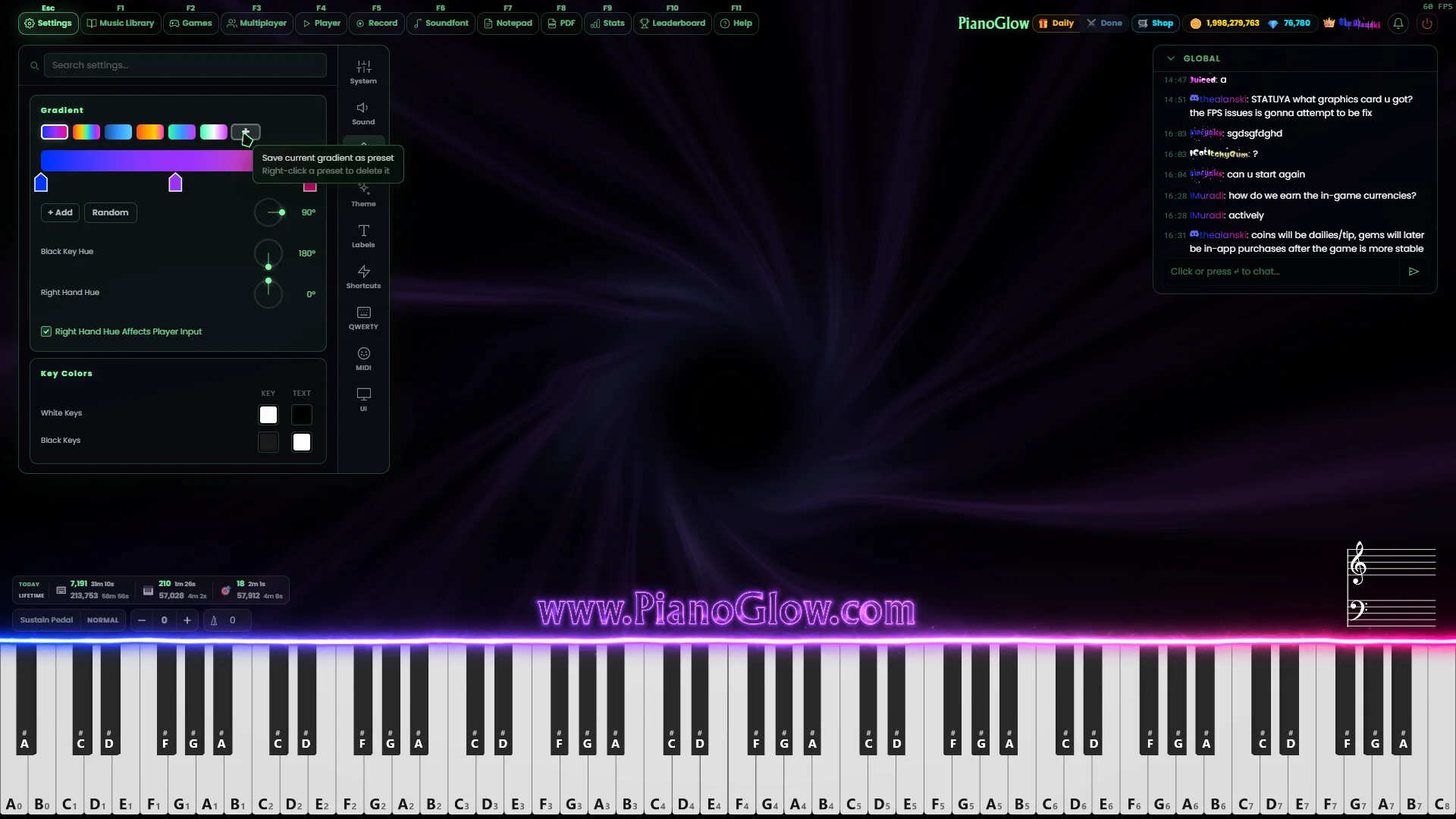 Piano Glow screenshot 5