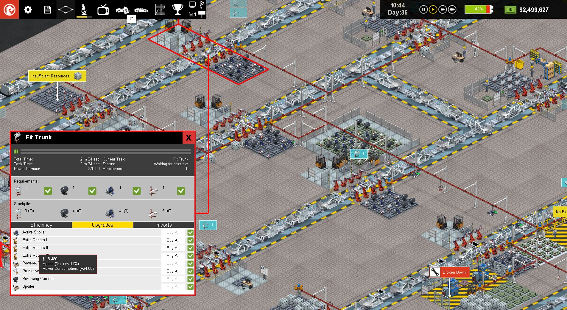 Production Line : Car factory simulation screenshot 8