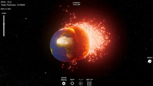 Space Crash Simulator screenshot 1