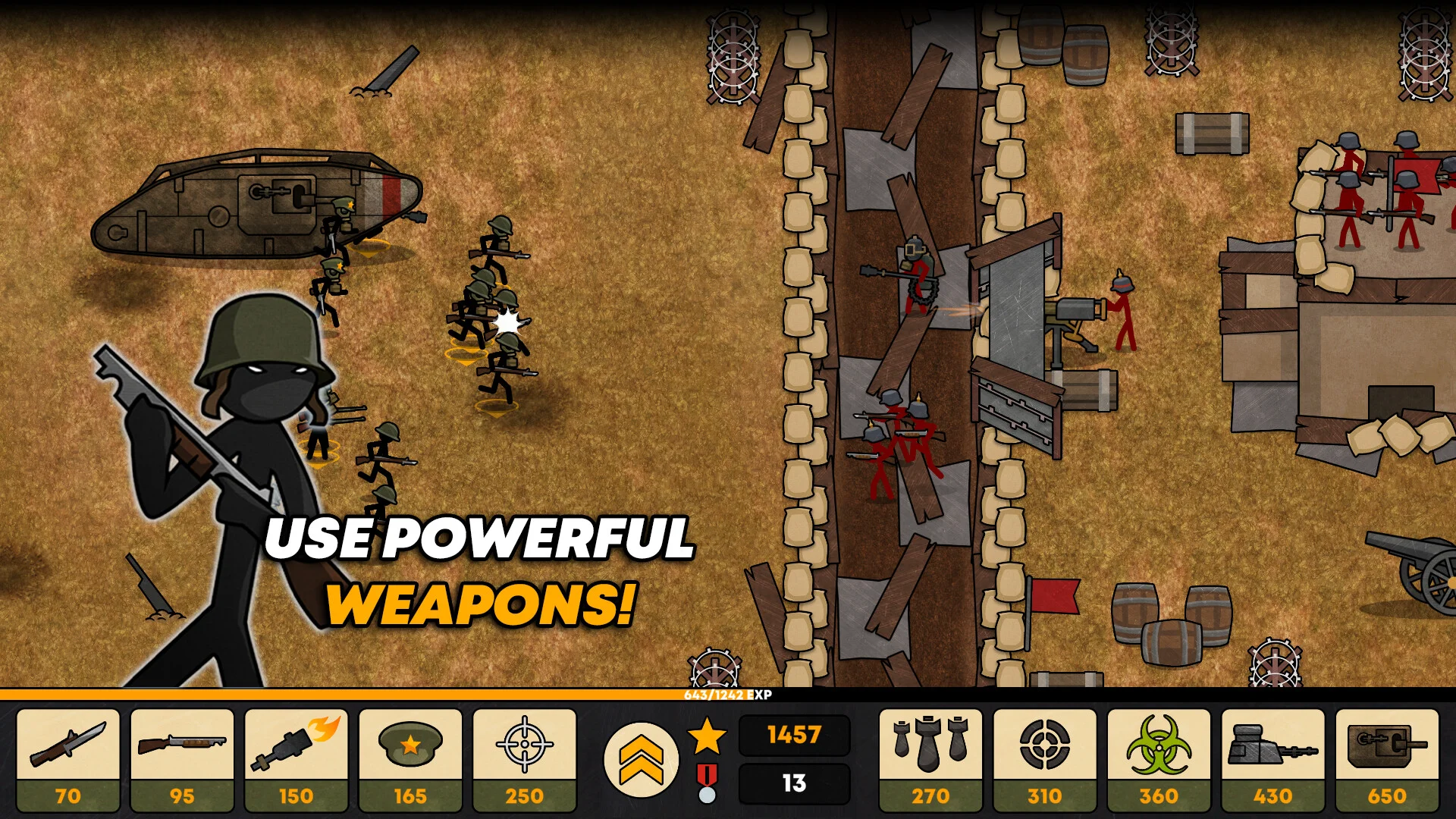 Stickman Trenches screenshot 2