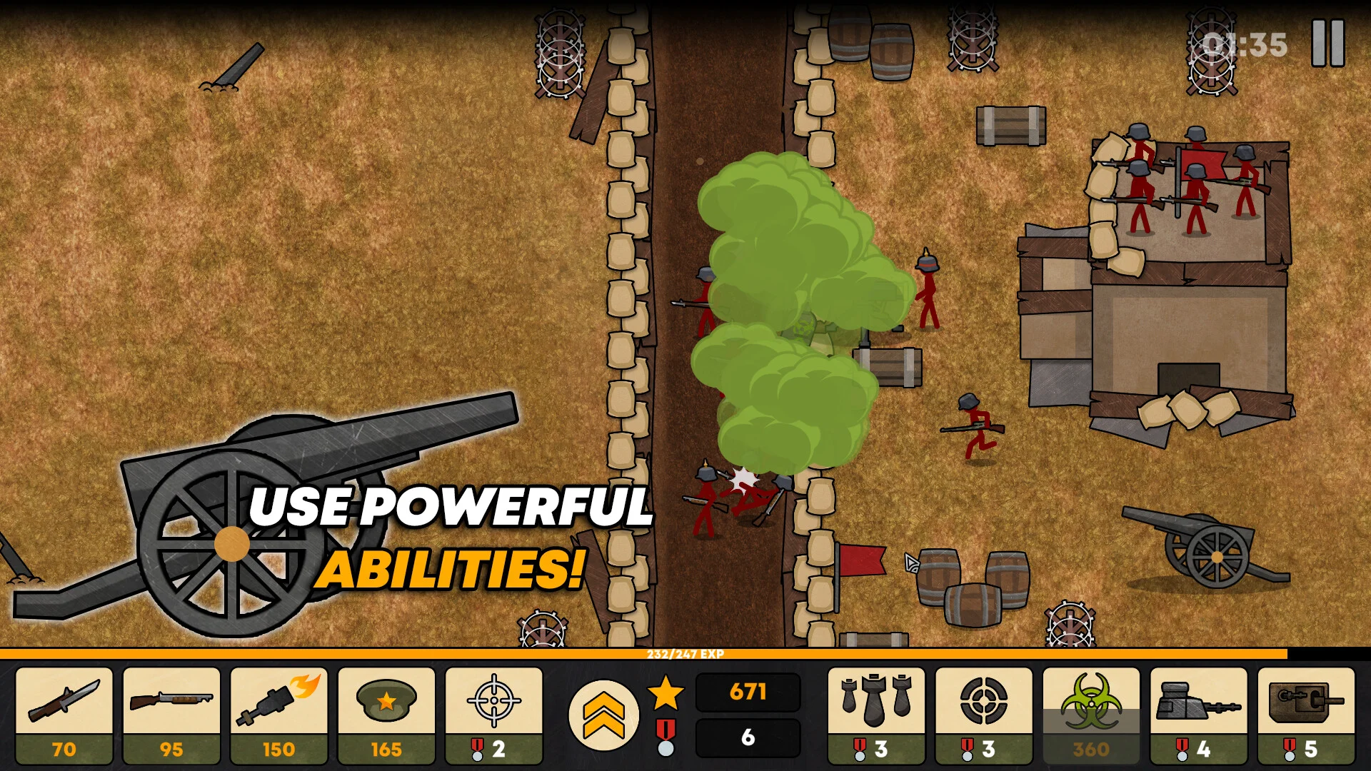 Stickman Trenches screenshot 3