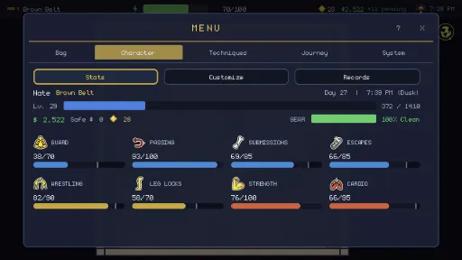 Submission Saga: The Jiu Jitsu RPG screenshot 12
