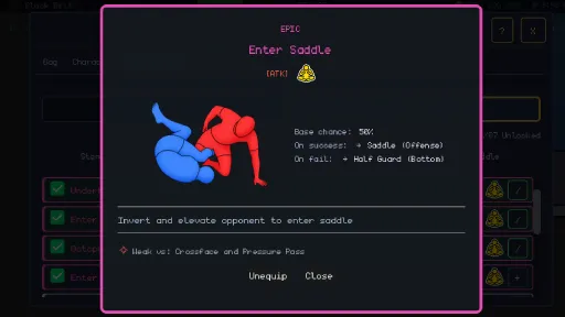 Submission Saga: The Jiu Jitsu RPG screenshot 9