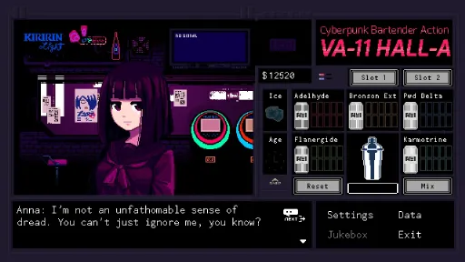 VA-11 Hall-A: Cyberpunk Bartender Action screenshot 10