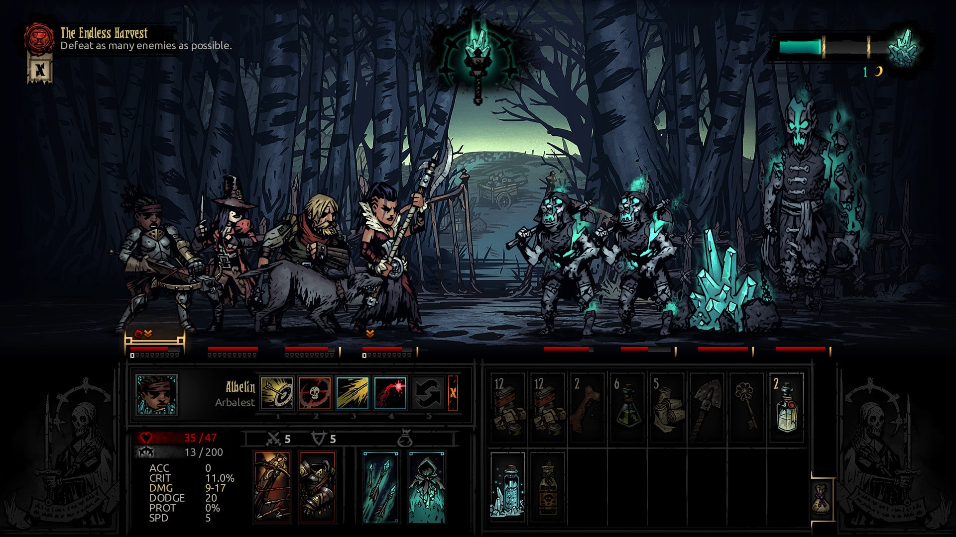 darkest dungeon, the miller team comp